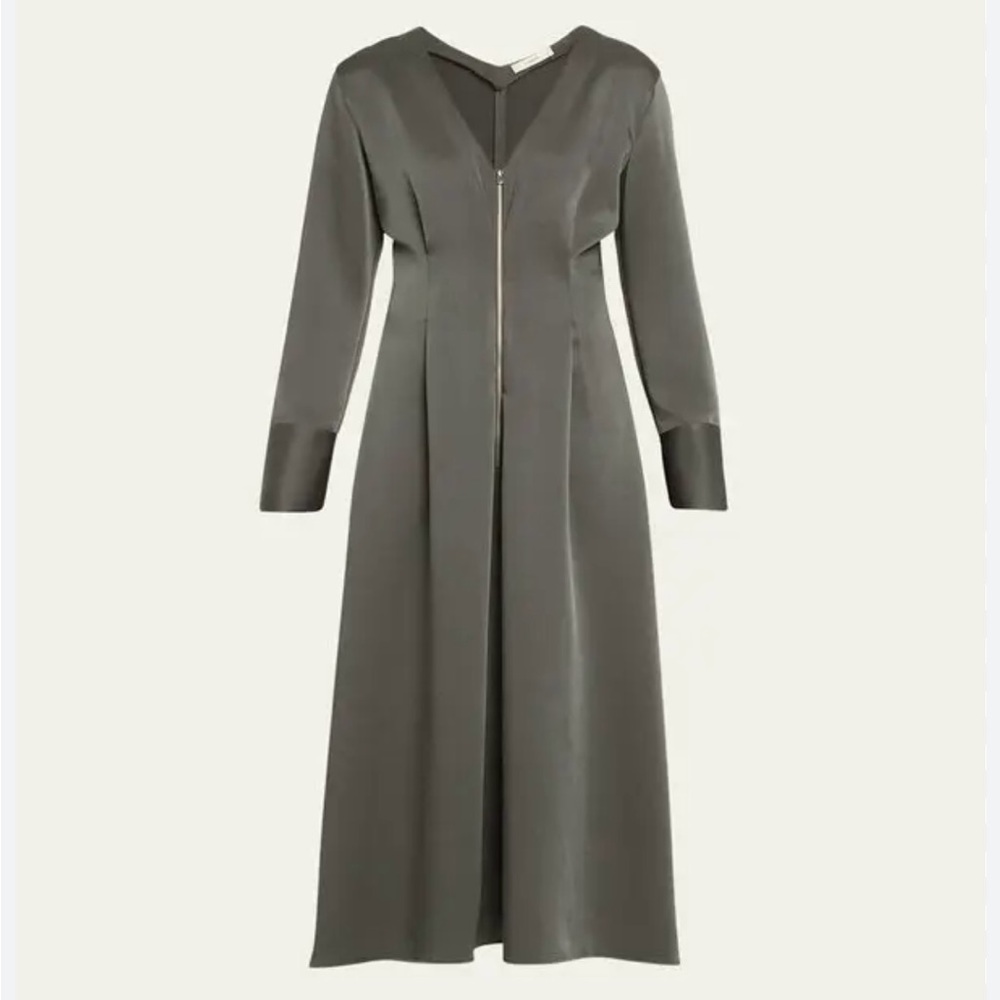 Like new Elegant Green Long Sleeve Dress Sz 2